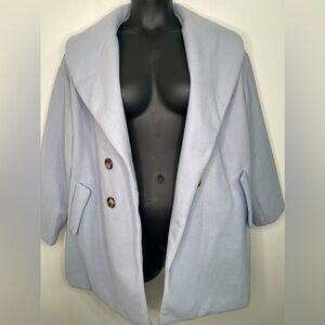 Women’s  Plus Oversized Shawl Collar Coat in Size XL